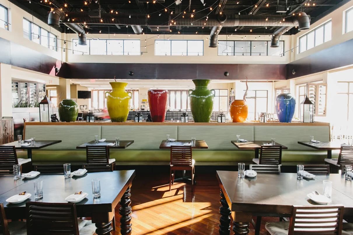 The open loft dining room at Tuk Tuk Thai Food Loft